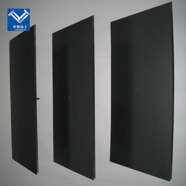 Titanium anode for electrolysis of seawater